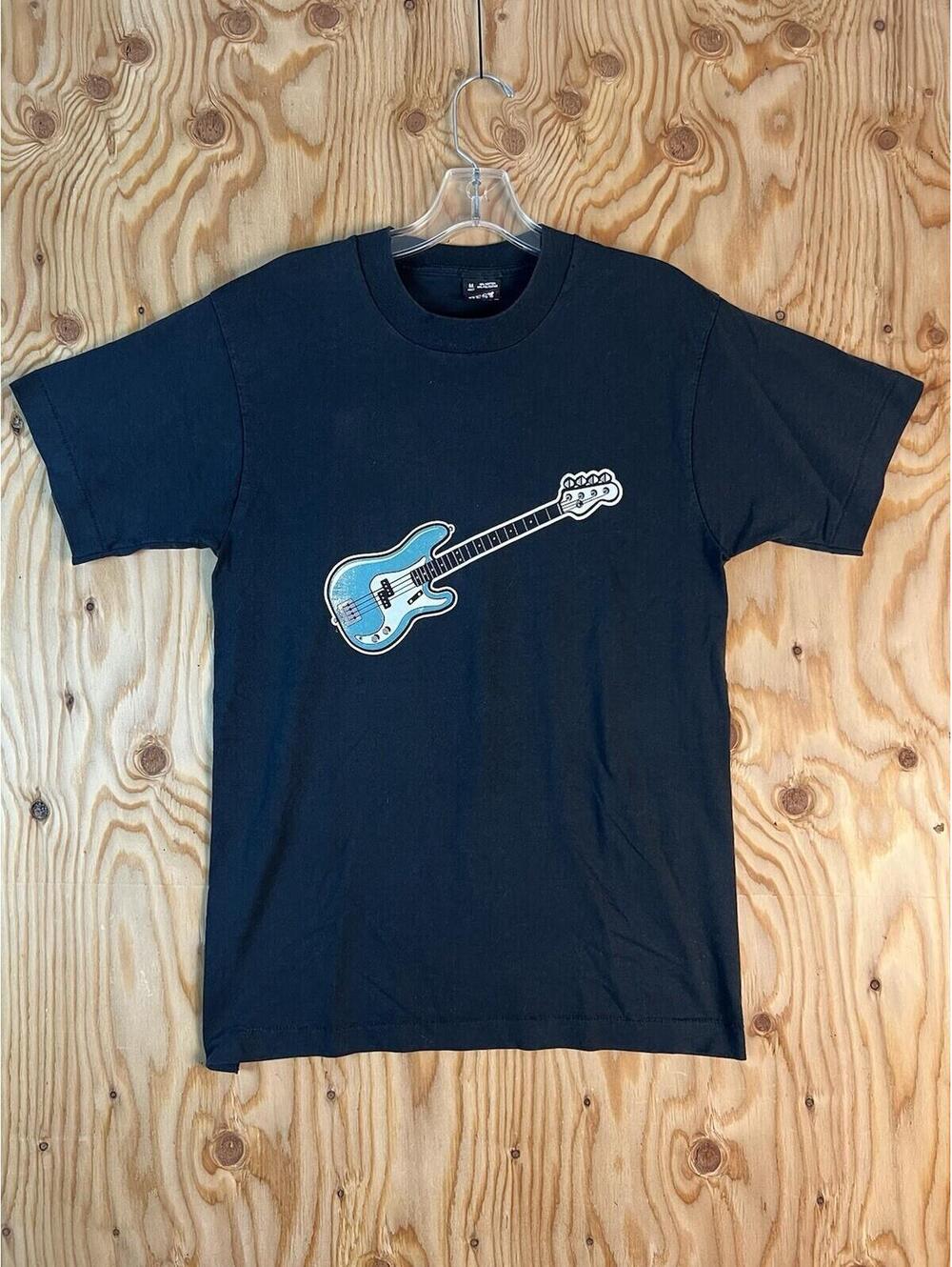 Vintage Portland Music Co Guitar Shirt Men's Size Medium Rock USA Single Stitch
